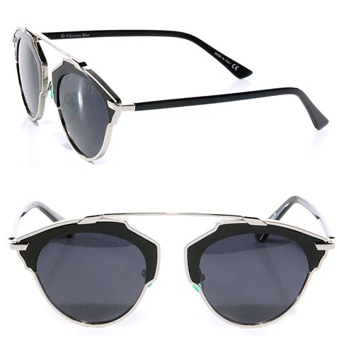 CHRISTIAN DIOR So Real Sunglasses Black 